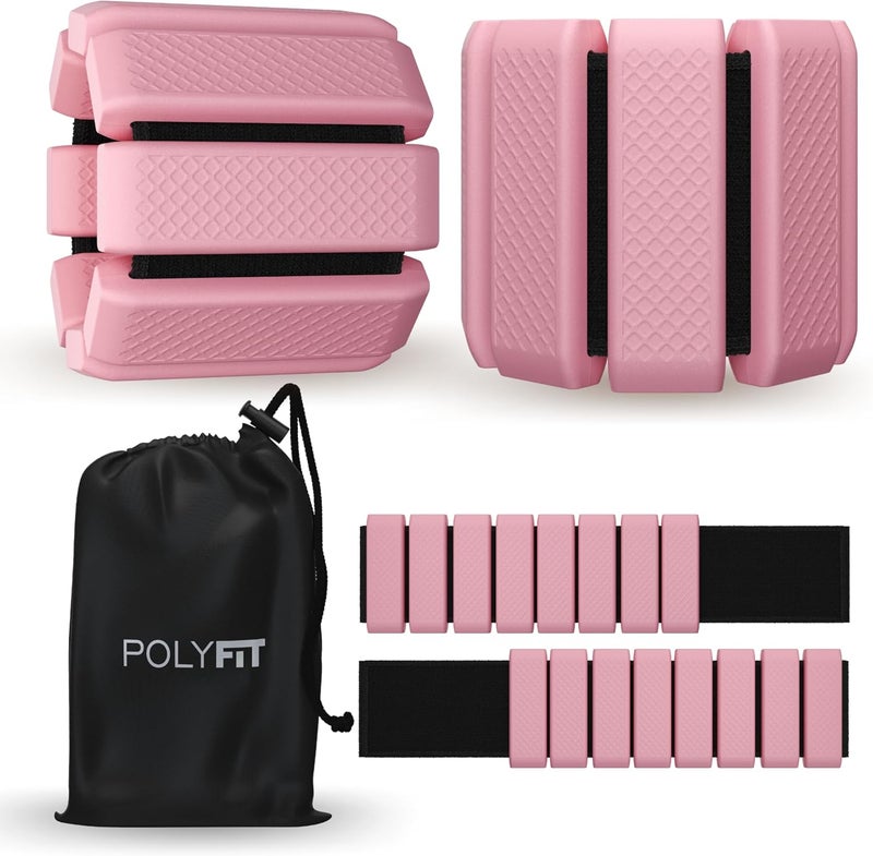 Polyfit Wrist & Ankle Weights - 1 Pair - Wearable Ankle Weights for Women and Men - Wearable Bracelet for Exercise, Yoga, Walking, Running, Dance, Barre, Pilates, Cardio, Aerobics - Image 1